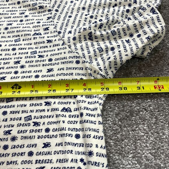 Unbranded Shirt Top Womens 3X White Blue Text Garden View Sunny Days Summer Tee - Picture 11 of 12